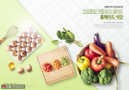 鸡蛋水果蔬菜健康新鲜食材美食海报 海报招贴 食品海报 海报招贴 食品海报